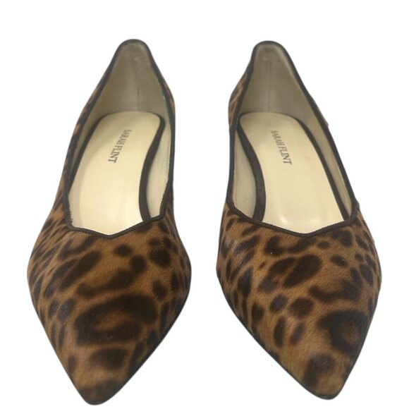New Sarah Flint Perfect Emma Chocolate Leopard Haircalf Pointed Toe 50mm Pumps 8 - Picture 4 of 15